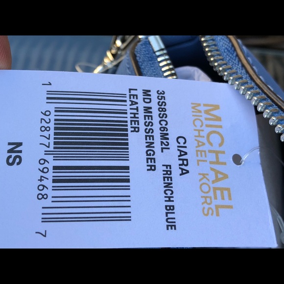 NWT Michael Kors medium ciara handbag French Blue - Picture 4 of 8